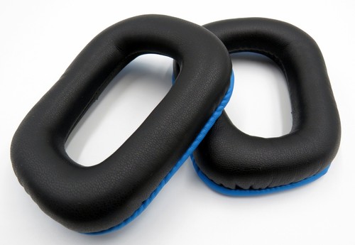 Ohr polster blau schwarz - blau/schwarz, pu